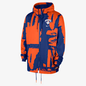 New York Knicks Courtside Men's Nike NBA Club Woven Full-Zip